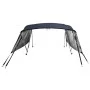 4-arch bimini top with mesh side walls by vidaXL, Boat storage covers - Ref: Foro24-94857, Price: 209,43 €, Discount: %