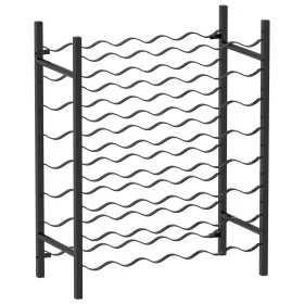 Botellero para 48 botellas metal negro by vidaXL, Wine racks - Ref: Foro24-289563, Price: 79,94 €, Discount: %