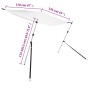 Toldo T-Top extensión blanco 170x170x(115-183) cm by vidaXL, Boat storage covers - Ref: Foro24-94862, Price: 68,39 €, Discoun...