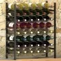 Weinregal für 48 Flaschen, schwarz aus Metall. von vidaXL, Weinregale - Ref: Foro24-289563, Preis: 79,94 €, Rabatt: %