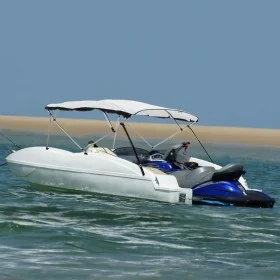 3-Bogen-Bimini-Top mit Mesh-Seitenwänden von vidaXL, Aufbewahrungsabdeckungen für Boote - Ref: Foro24-94841, Preis: 192,40 €,...