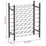 Botellero para 48 botellas metal negro by vidaXL, Wine racks - Ref: Foro24-289563, Price: 78,49 €, Discount: %