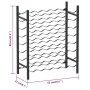 Botellero para 48 botellas metal negro by vidaXL, Wine racks - Ref: Foro24-289563, Price: 79,94 €, Discount: %