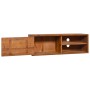 TV-Wandschrank aus massivem Teakholz, 90 x 30 x 30 cm von vidaXL, TV-Möbel - Ref: Foro24-289084, Preis: 95,95 €, Rabatt: %
