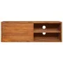 Solid teak wood wall TV cabinet 90x30x30 cm by vidaXL, TV Furniture - Ref: Foro24-289084, Price: 92,70 €, Discount: %