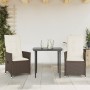 Gartenliegen mit braunen Kissen 2 Stück PE-Rattan von vidaXL, Gartenstühle - Ref: Foro24-365646, Preis: 227,03 €, Rabatt: %