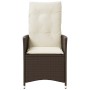 Gartenliegen mit braunen Kissen 2 Stück PE-Rattan von vidaXL, Gartenstühle - Ref: Foro24-365646, Preis: 227,03 €, Rabatt: %