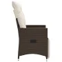 Sillones reclinables jardín con cojines marrones 2 uds ratán PE de vidaXL, Sillas de jardín - Ref: Foro24-365667, Precio: 226...