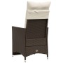Gartenliegen mit braunen Kissen 2 Stück PE-Rattan von vidaXL, Gartenstühle - Ref: Foro24-365667, Preis: 237,74 €, Rabatt: %