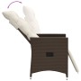 Gartenliegen mit braunen Kissen 2 Stück PE-Rattan von vidaXL, Gartenstühle - Ref: Foro24-365667, Preis: 237,74 €, Rabatt: %