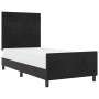 Estructura de cama con cabecera Negro 100 x 200 cm Terciopelo