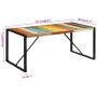 Massiver Esstisch aus recyceltem Holz 175x90x76 cm von vidaXL, Küchen- und Esstische - Ref: Foro24-351693, Preis: 258,70 €, R...