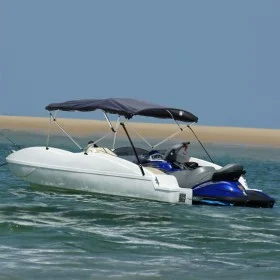 Bimini-Verdeck mit 3 Bögen und seitlichen Netz-Wänden. von vidaXL, Aufbewahrungsabdeckungen für Boote - Ref: Foro24-94845, Pr...