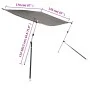 Toldo T-Top extensión gris antracita 170x170x(115-183) cm de vidaXL, Cubiertas para almacenamiento de barcas - Ref: Foro24-94...
