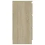 Aparador de madera contrachapada color roble Sonoma 60x35x76 cm de vidaXL, Aparadores - Ref: Foro24-801385, Precio: 78,00 €, ...