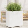 Jardinera de madera maciza de pino blanca 70x40x72 cm by vidaXL, Pots and planters - Ref: Foro24-3282630, Price: 203,50 €, Di...