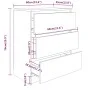 Aparador de madera contrachapada color roble Sonoma 60x35x76 cm de vidaXL, Aparadores - Ref: Foro24-801385, Precio: 78,00 €, ...