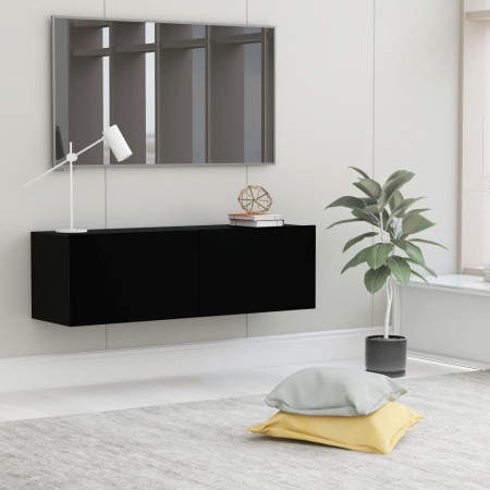 TV-Wandschrank aus schwarzem Eichensperrholz, 100 x 30 x 30 cm von vidaXL, TV-Möbel - Ref: Foro24-801482, Preis: 66,93 €, Rab...