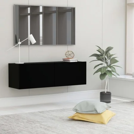 TV-Wandschrank aus schwarzem Eichensperrholz, 100 x 30 x 30 cm von vidaXL, TV-Möbel - Ref: Foro24-801482, Preis: 69,50 €, Rab...