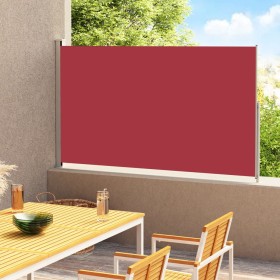 Toldo lateral retráctil para patio rojo 220x300 cm