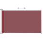 Ausziehbare Seitenmarkise für Terrasse, rot, 220 x 300 cm von vidaXL, Sonnenschirme - Ref: Foro24-313428, Preis: 107,58 €, Ra...