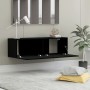 TV-Wandschrank aus schwarzem Eichensperrholz, 100 x 30 x 30 cm von vidaXL, TV-Möbel - Ref: Foro24-801482, Preis: 66,93 €, Rab...