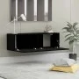 TV-Wandschrank aus schwarzem Eichensperrholz, 100 x 30 x 30 cm von vidaXL, TV-Möbel - Ref: Foro24-801482, Preis: 69,50 €, Rab...
