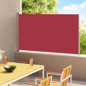 Toldo lateral retráctil para patio rojo 200x300 cm