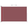 Ausziehbare Seitenmarkise für Terrasse, rot, 200 x 300 cm von vidaXL, Sonnenschirme - Ref: Foro24-313416, Preis: 105,58 €, Ra...