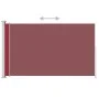 Retractable side awning for patio red 200x300 cm by vidaXL, Umbrellas - Ref: Foro24-313416, Price: 98,16 €, Discount: %