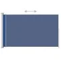 Ausziehbare Seitenmarkise für Terrasse blau 220x300 cm von vidaXL, Sonnenschirme - Ref: Foro24-313427, Preis: 94,96 €, Rabatt: %