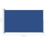 Ausziehbare Seitenmarkise für Terrasse blau 220x300 cm von vidaXL, Sonnenschirme - Ref: Foro24-313427, Preis: 94,96 €, Rabatt: %
