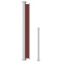 Toldo lateral retráctil para patio marrón 220x500 cm by vidaXL, Umbrellas - Ref: Foro24-313432, Price: 127,46 €, Discount: %