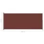 Toldo lateral retráctil para patio marrón 220x500 cm by vidaXL, Umbrellas - Ref: Foro24-313432, Price: 123,77 €, Discount: %