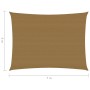 Toldo de vela HDPE gris taupe 160 g/m² 6x7 m de vidaXL, Sombrillas - Ref: Foro24-311414, Precio: 80,97 €, Descuento: %