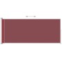 Toldo lateral retráctil para patio rojo 200x500 cm by vidaXL, Umbrellas - Ref: Foro24-313422, Price: 98,28 €, Discount: %