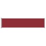 Toldo lateral retráctil para patio rojo 140x600 cm de vidaXL, Sombrillas - Ref: Foro24-313372, Precio: 74,54 €
