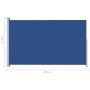 Seitliches ausziehbares Markisentuch für blaue Terrasse 200x300 cm. von vidaXL, Sonnenschirme - Ref: Foro24-313415, Preis: 10...