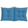 Cojines silla respaldo bajo 2 ud tela azul melange 100x50x7 cm de vidaXL, Cojines para sillas y sofás - Ref: Foro24-4002391, ...