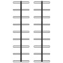 Wall wine racks for 18 bottles 2 units black iron by vidaXL, Wine racks - Ref: Foro24-289562, Price: 69,05 €, Discount: %