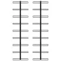 Wall wine racks for 18 bottles 2 units black iron by vidaXL, Wine racks - Ref: Foro24-289562, Price: 71,61 €, Discount: %