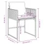 9-teiliges Garten-Essset und schwarze Kissen aus synthetischem Rattan von vidaXL, Gartensets - Ref: Foro24-3278045, Preis: 68...