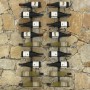 Botelleros de pared para 18 botellas 2 unidades hierro negro de vidaXL, Botelleros - Ref: Foro24-289562, Precio: 69,05 €, Des...