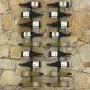 Wall wine racks for 18 bottles 2 units black iron by vidaXL, Wine racks - Ref: Foro24-289562, Price: 71,61 €, Discount: %