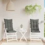 Kissen für Hochlehner-Stühle, 2 Stück, dunkelgraues Melange-Gewebe. von vidaXL, Kissen für Stühle und Sofas - Ref: Foro24-400...