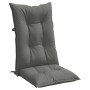Kissen für Hochlehner-Stühle, 2 Stück, dunkelgraues Melange-Gewebe. von vidaXL, Kissen für Stühle und Sofas - Ref: Foro24-400...