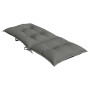 Kissen für Hochlehner-Stühle, 2 Stück, dunkelgraues Melange-Gewebe. von vidaXL, Kissen für Stühle und Sofas - Ref: Foro24-400...
