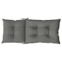 Kissen für Hochlehner-Stühle, 2 Stück, dunkelgraues Melange-Gewebe. von vidaXL, Kissen für Stühle und Sofas - Ref: Foro24-400...