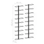 Wall wine racks for 18 bottles 2 units black iron by vidaXL, Wine racks - Ref: Foro24-289562, Price: 71,61 €, Discount: %