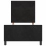 Estructura de cama con cabecera Negro 100 x 200 cm Terciopelo